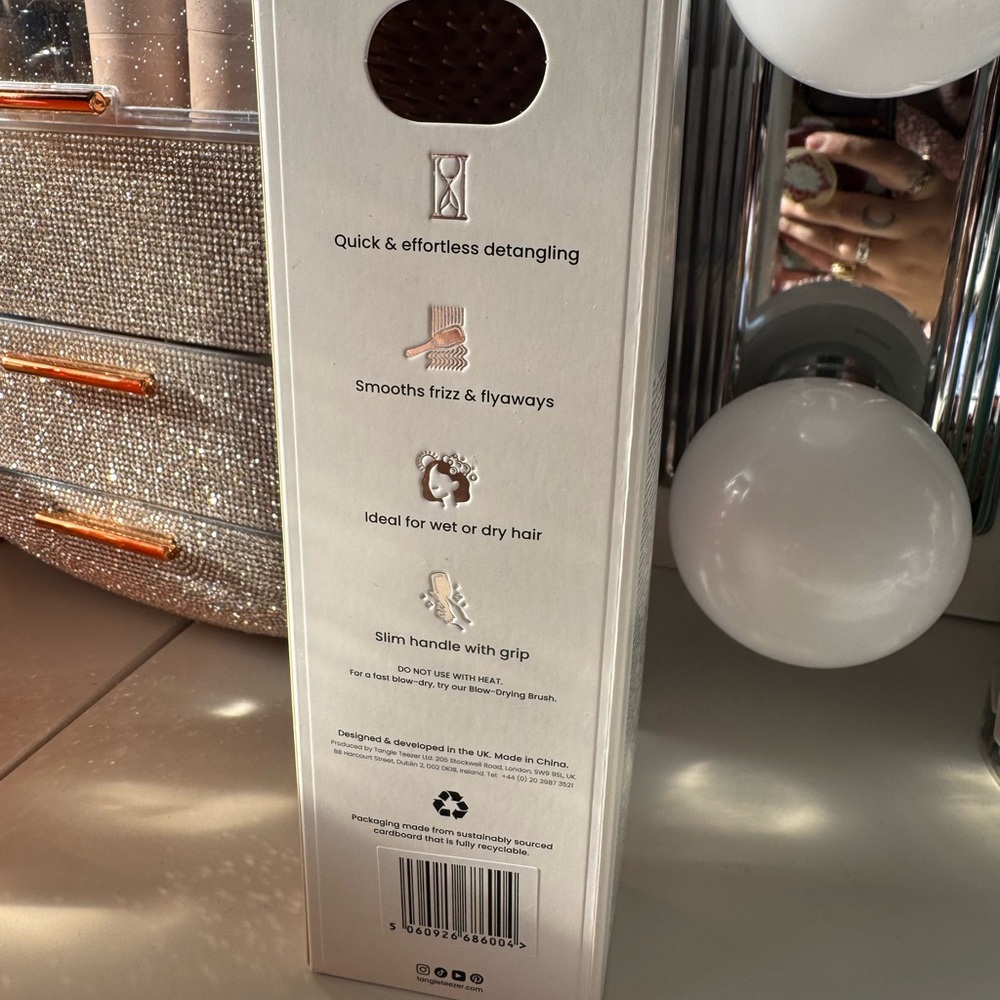 Tangle Teezer Special Edition Detangling Hairbrush The Chrome Ultimate Detangler - Picture 5 of 7